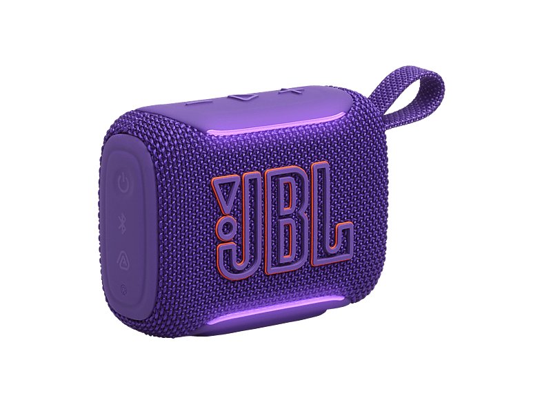 Altavoz bluetooth - JBL Go 5, 4.8 W, Bluetooth, Autonomía 10 horas, Iluminación ambiental, IP68, Morado