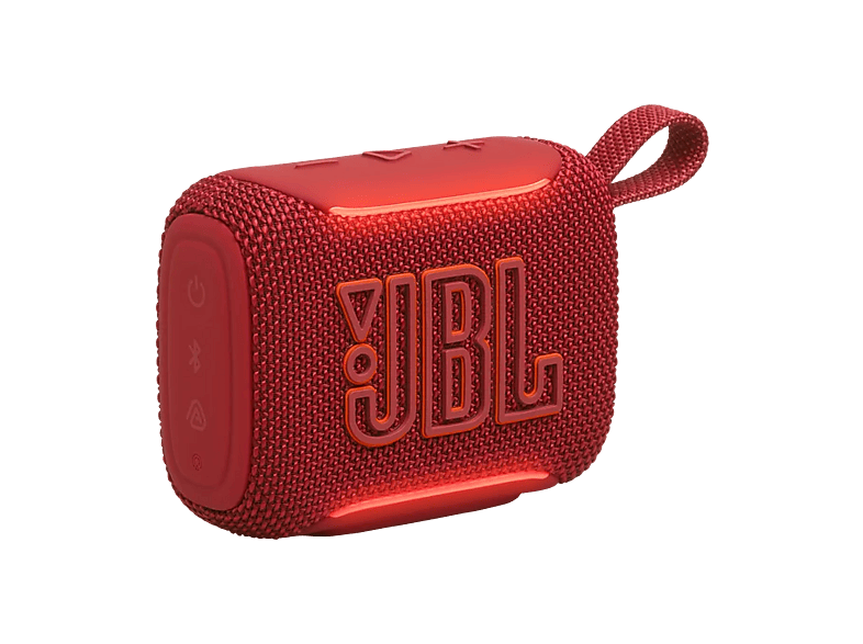 Altavoz bluetooth - JBL Go 5, 4.8 W, Bluetooth, Autonomía 10 horas, Iluminación ambiental, IP68, Rojo