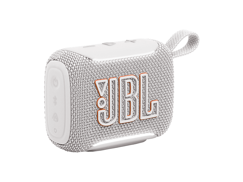 Altavoz bluetooth - JBL Go 5, 4.8 W, Bluetooth, Autonomía 10 horas, Iluminación ambiental, IP68, Blanco