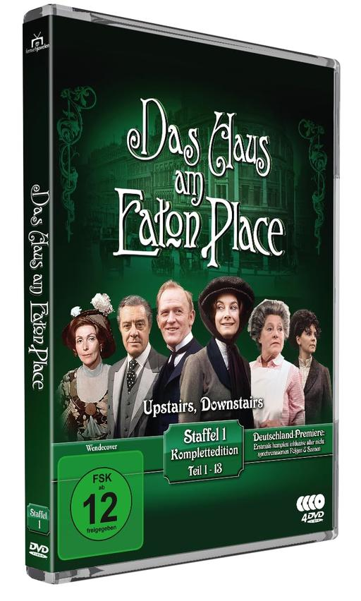 DVD-Hülle von 'Das Haus am Eaton Place', Staffel 1, mit Schauspielern.