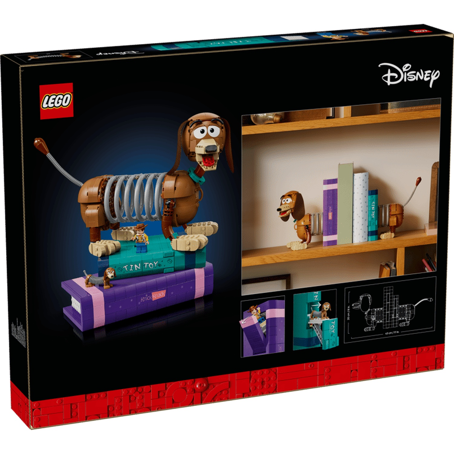 Lego doos met Slinky Dog set en Disney logo.
