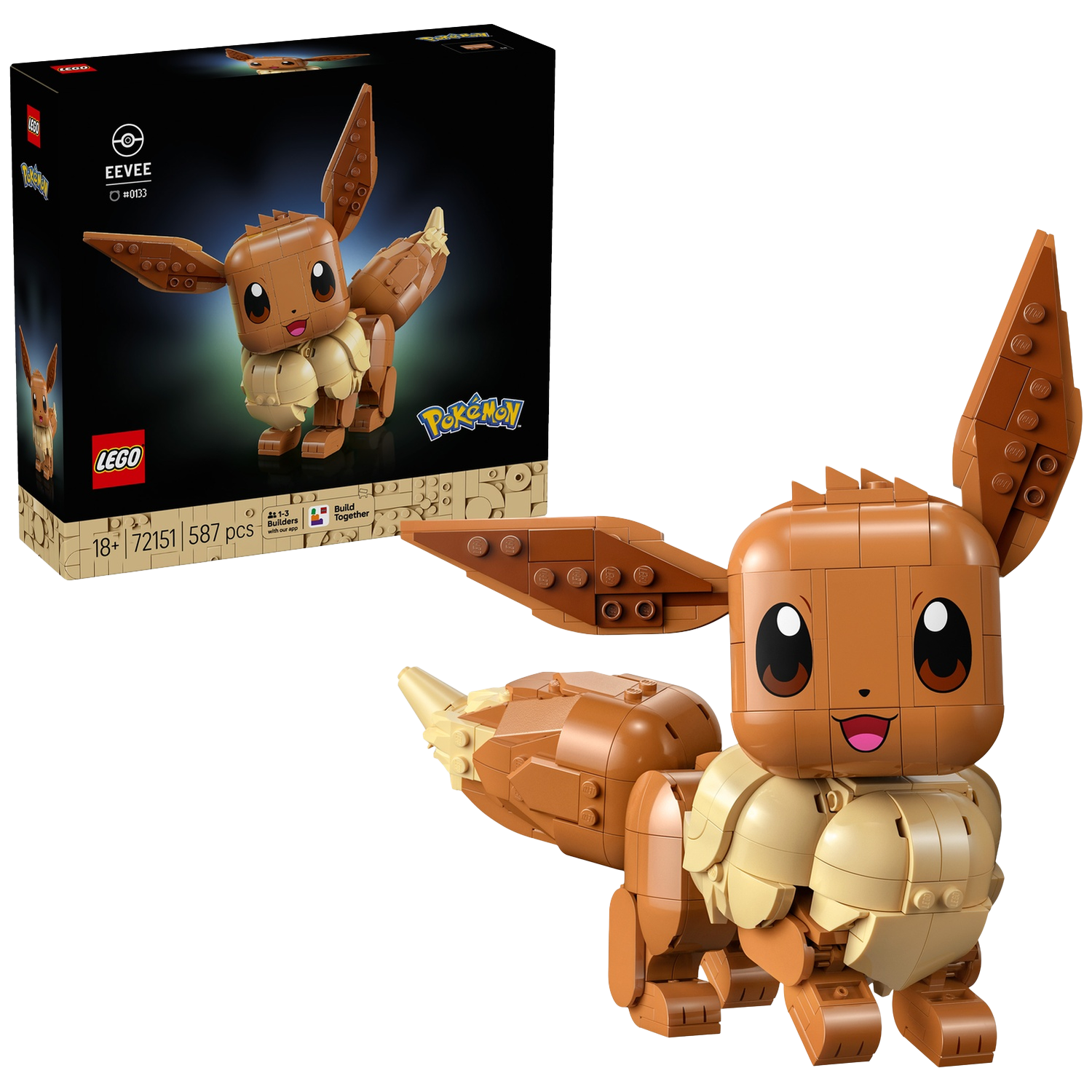 Lego Pokemon 72151 Eevee Bouwelementen Meerkleurig