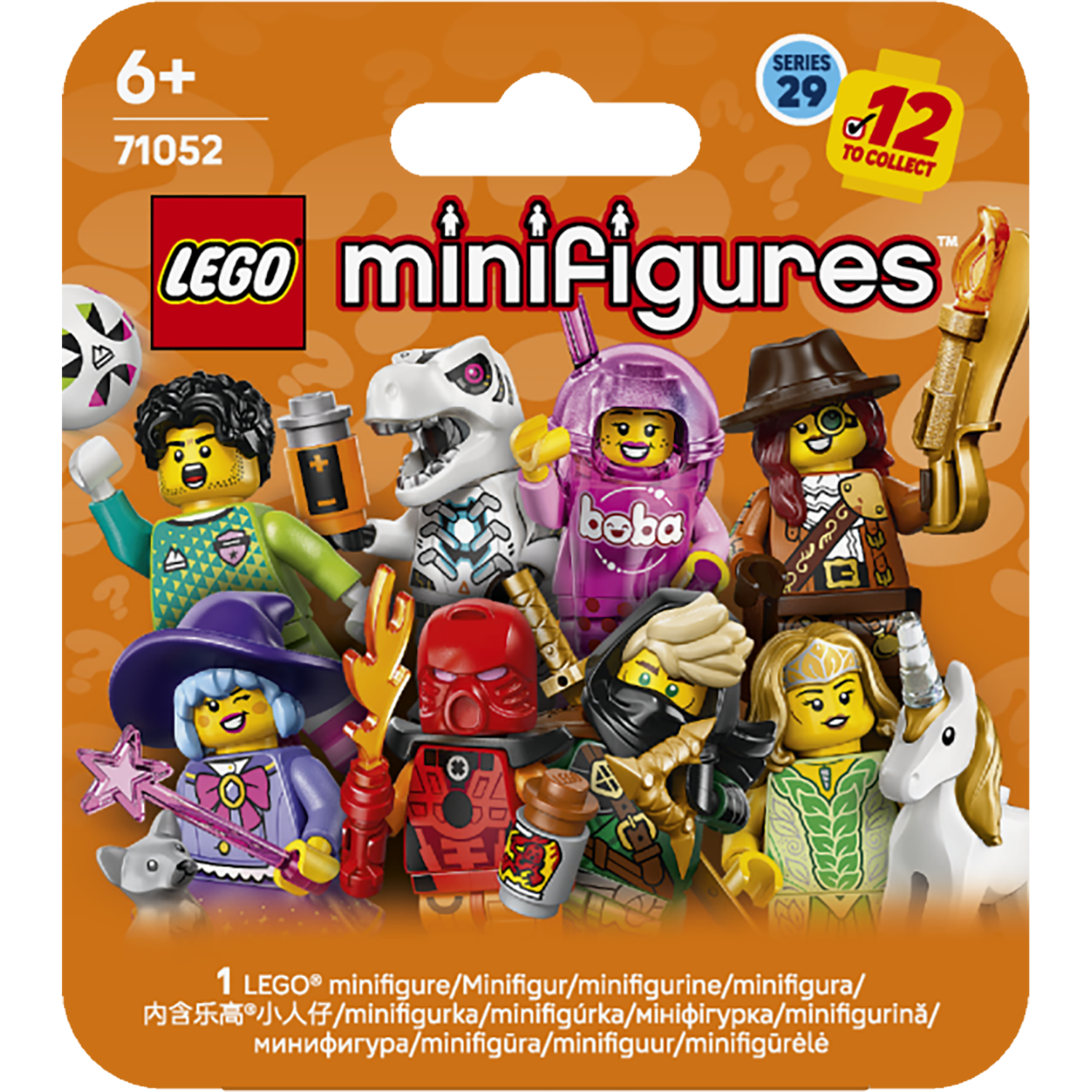Lego Minifigures Series 29: A colorful selection of figures with various accessories.