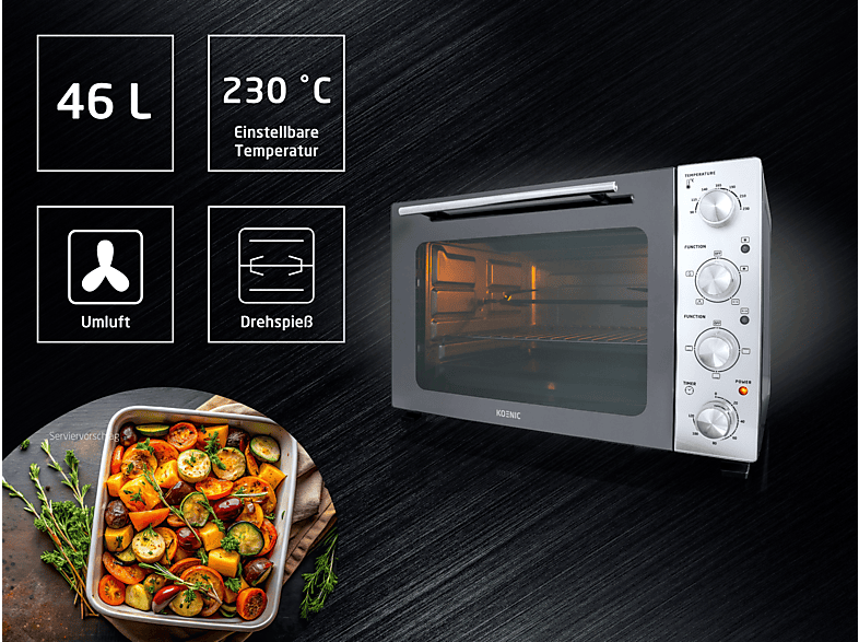 Koenic KMO 461826 Minibackofen 46 l — Foto 3 von 5