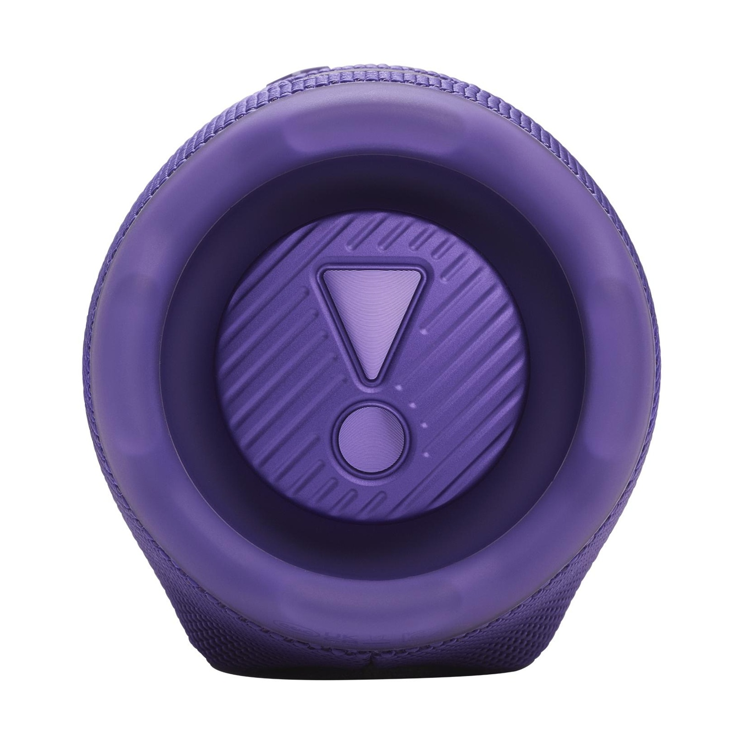 Altoparlante portatile viola con logo JBL su sfondo bianco.