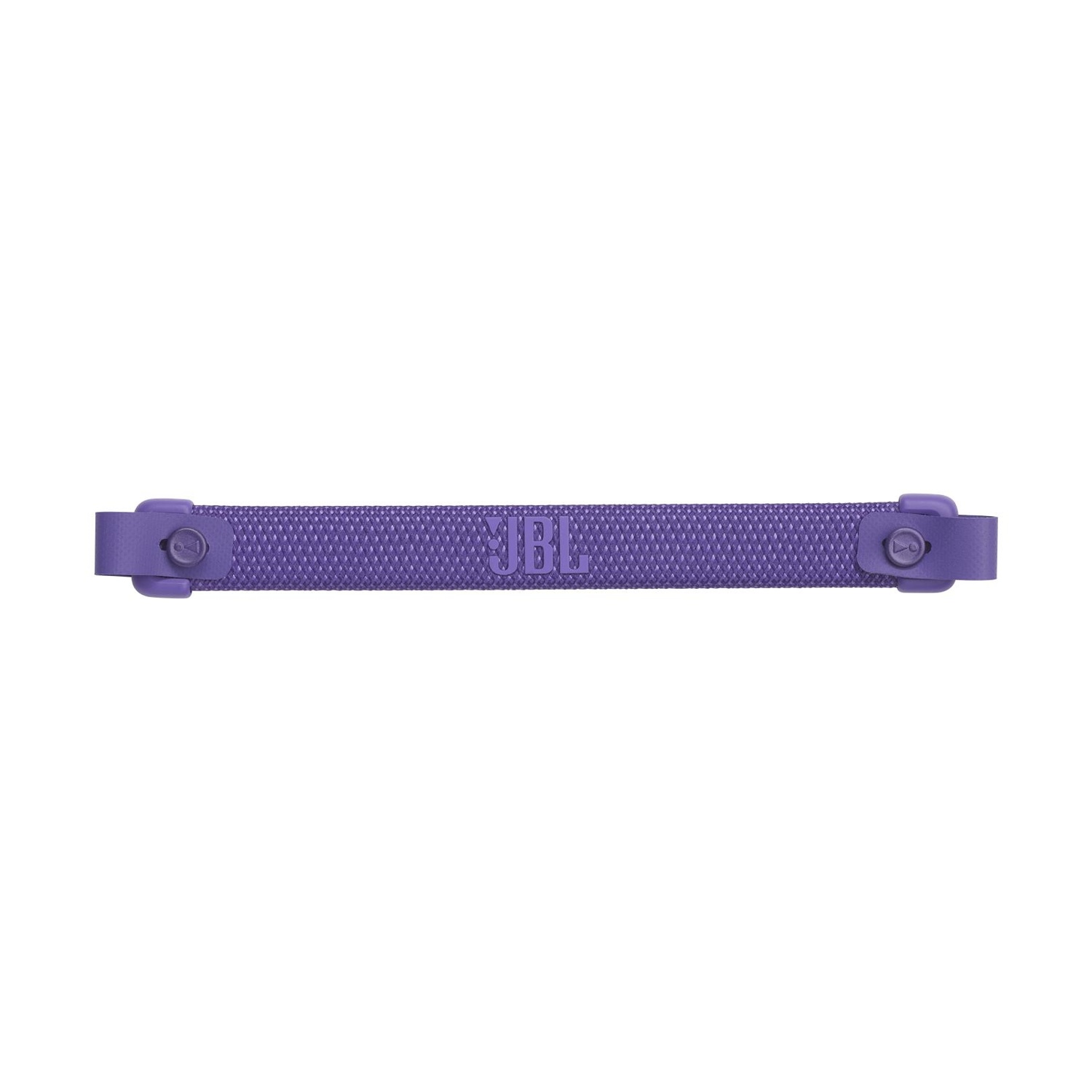 Tracolla JBL viola con chiusure a bottone su entrambe le estremità.