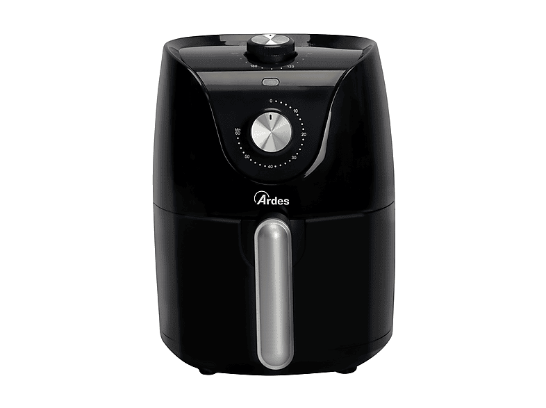 ARDES ELDORADA MINI 2,5L FRIGGITRICE AD ARIA, capacità 2,5 l, Max potenza 900 W, da 80 °C a 200 °C, Nero