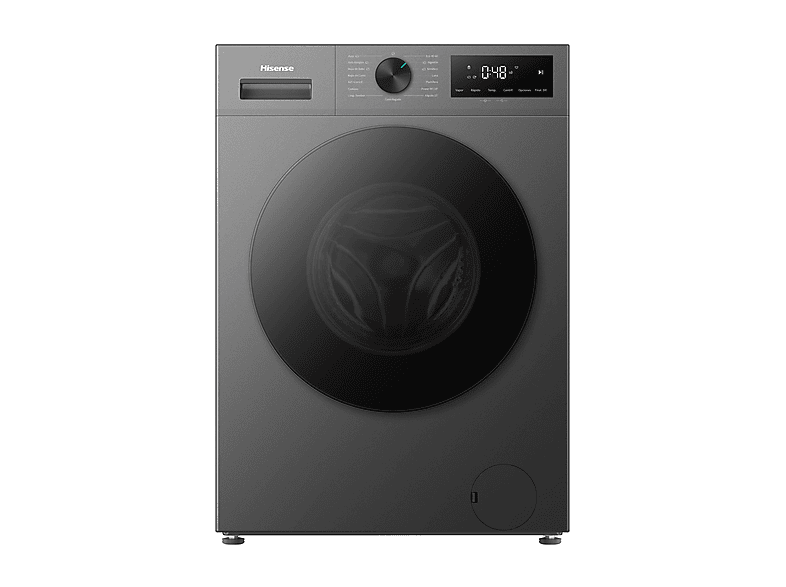 HISENSE WF1I9042BTP2 LAVATRICE, Caricamento frontale, 9 kg, 15 programmi, Profondità 51 cm, Giri 1400 rpm, Titanio / Lamiera, livello rumorosità centrifuga 72 dB(A), Classe A