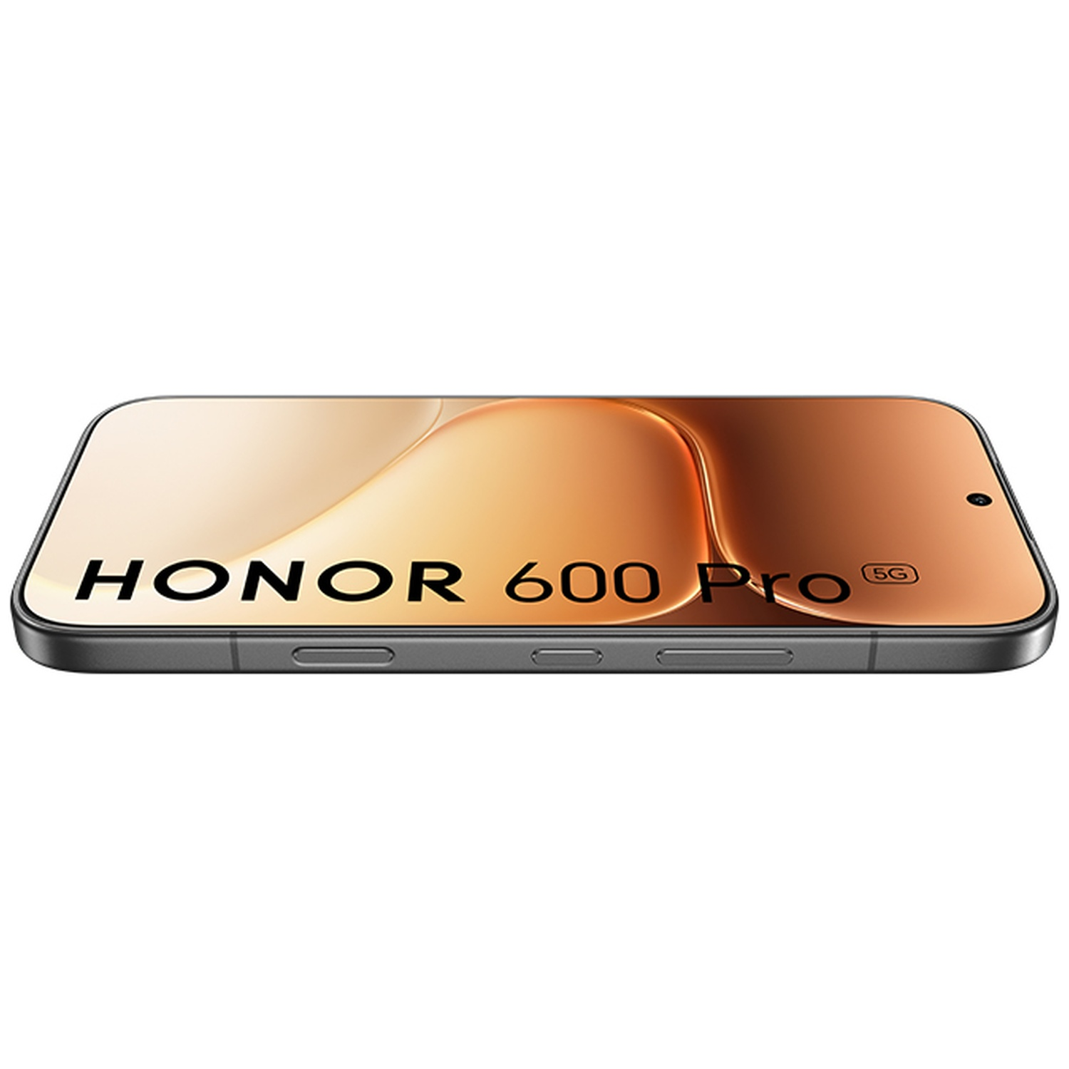 A HONOR 600 Pro smartphone with a stylized background.