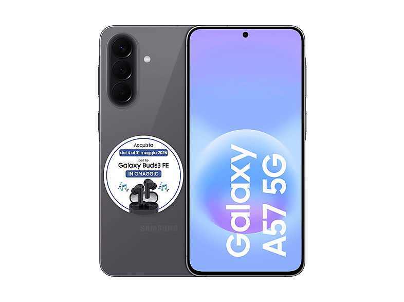SAMSUNG Galaxy A57 5G 256GB, 256 GB, Awesome Gray