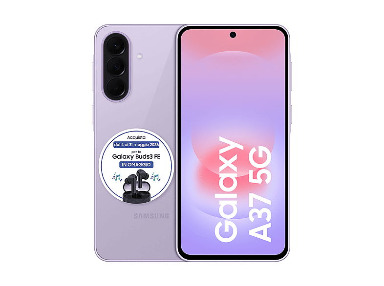 SAMSUNG Galaxy A37 5G 128GB, 128 GB, Awesome Lavender