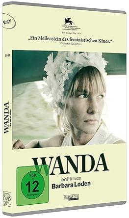 DVD-Hülle von Wanda mit Porträt einer Frau mit Blumenkranz, FSK 12.