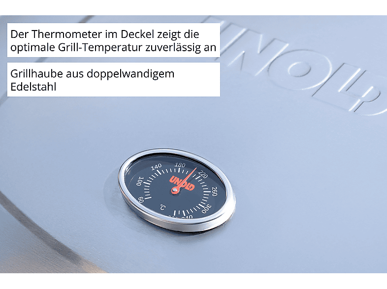 Unold 58595 Barbecue Elektrogriller, Schwarz, Edelstahl (2600 Watt) — Foto 3 von 5