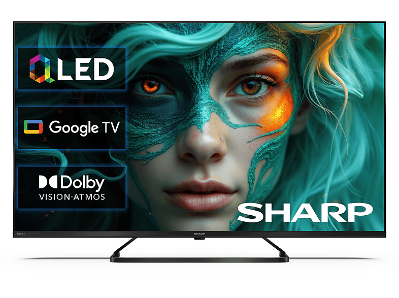 Telewizor QLED SHARP 43HP6465E 43" 4K Google TV Dolby Vision Czarny