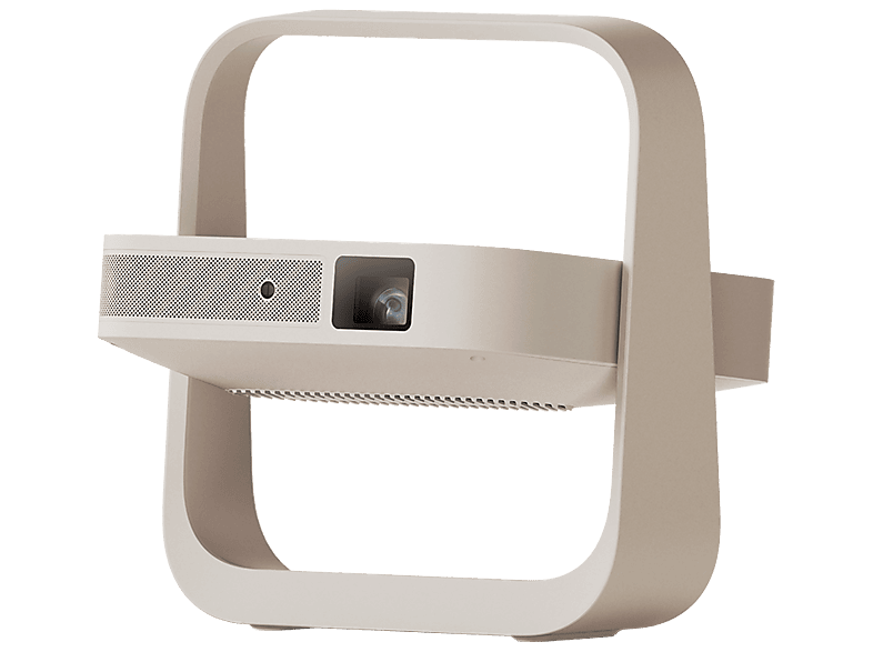 Mini proyector - Xgimi Elfin Flip Plus, Full-HD (1920 x 1080), 25000 h, Wifi 5, Dolby Digital Enfoque Automático, Beige