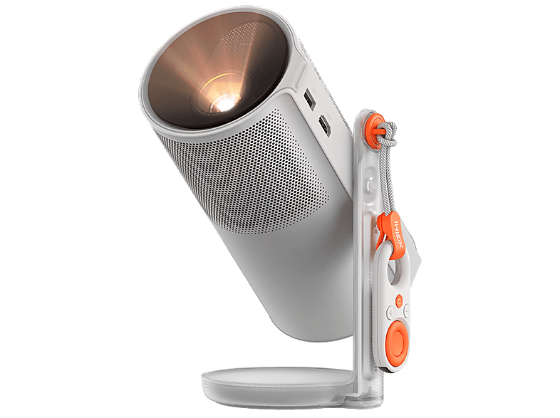 Mini proyector - Xgimi MoGo 4, 1920x1080, 25.000 h, Full-HD, 450 lúmenes ISO, 2,5 horas de batería, 65 W, Gris