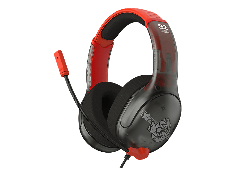 TURTLE BEACH Airlite™ Fit - Mario Star, Over-ear Gaming-Headset Rot/Schwarz