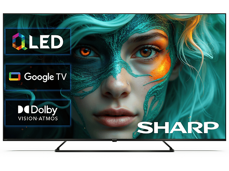 Telewizor QLED SHARP 65HP6465E 65" 4K Google TV Dolby Vision Czarny