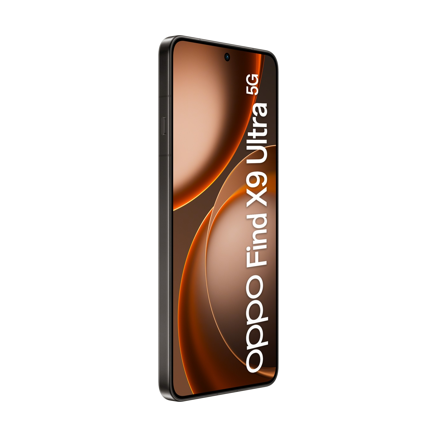 Uno smartphone nero con la scritta Oppo Find X9 Ultra 5G sullo schermo.