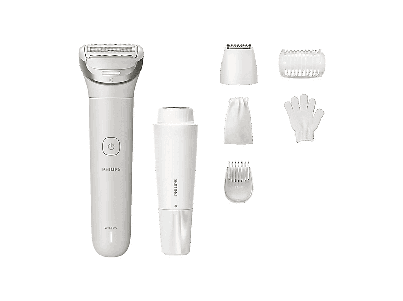 DEPILATORE PHILIPS BRL159/00, Tempo operativo max 100 min, Accumulatore, di ricarica 60 Testina epilatrice aggiuntiva per aree sensibili, Bianco