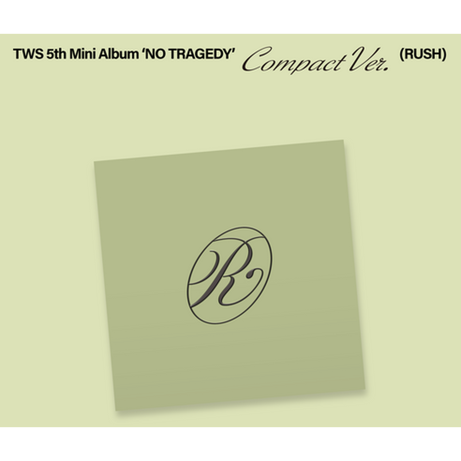 TWS 5e Mini Album 'NO TRAGEDY' Compact Ver. (RUSH) met R-logo.