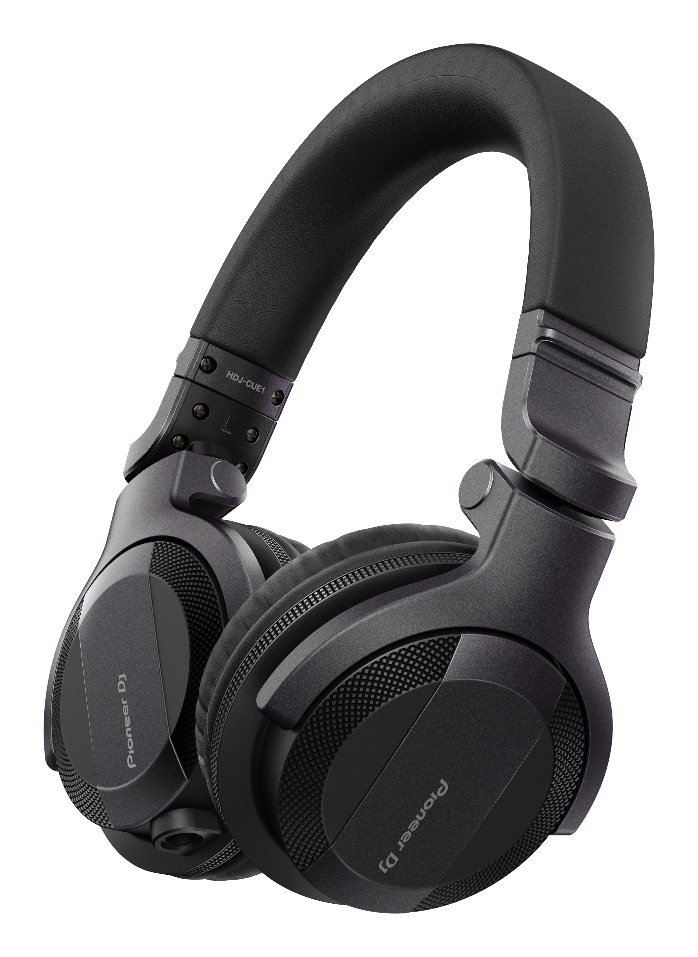 Fekete Pioneer DJ fejhallgató párnázott fejpánttal és fülkagylókkal.