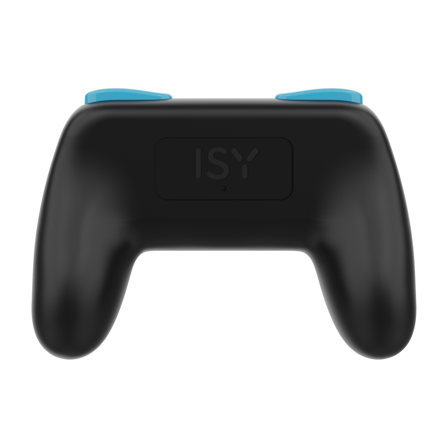 Controller nero con pulsanti blu e logo ISY.