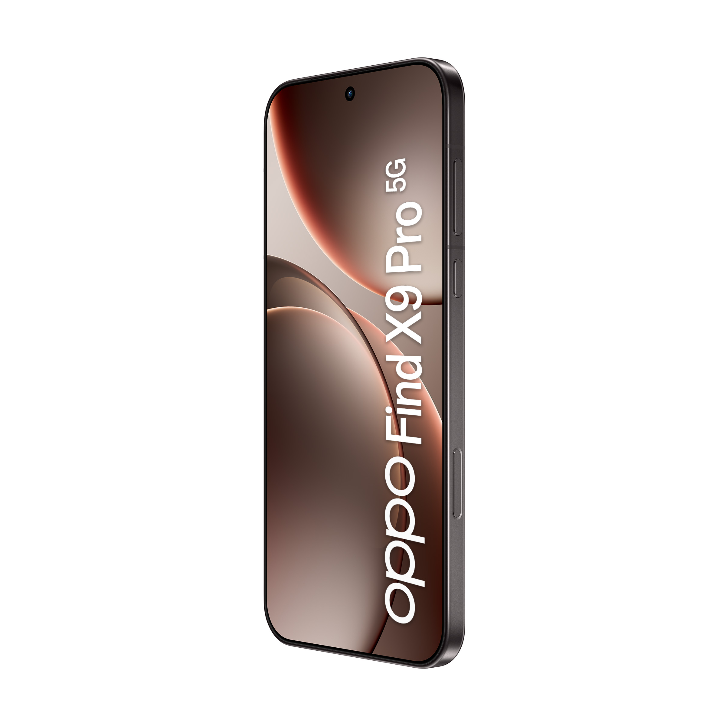 Szary smartfon z napisem "oppo Find X9 Pro 5G" na ekranie.