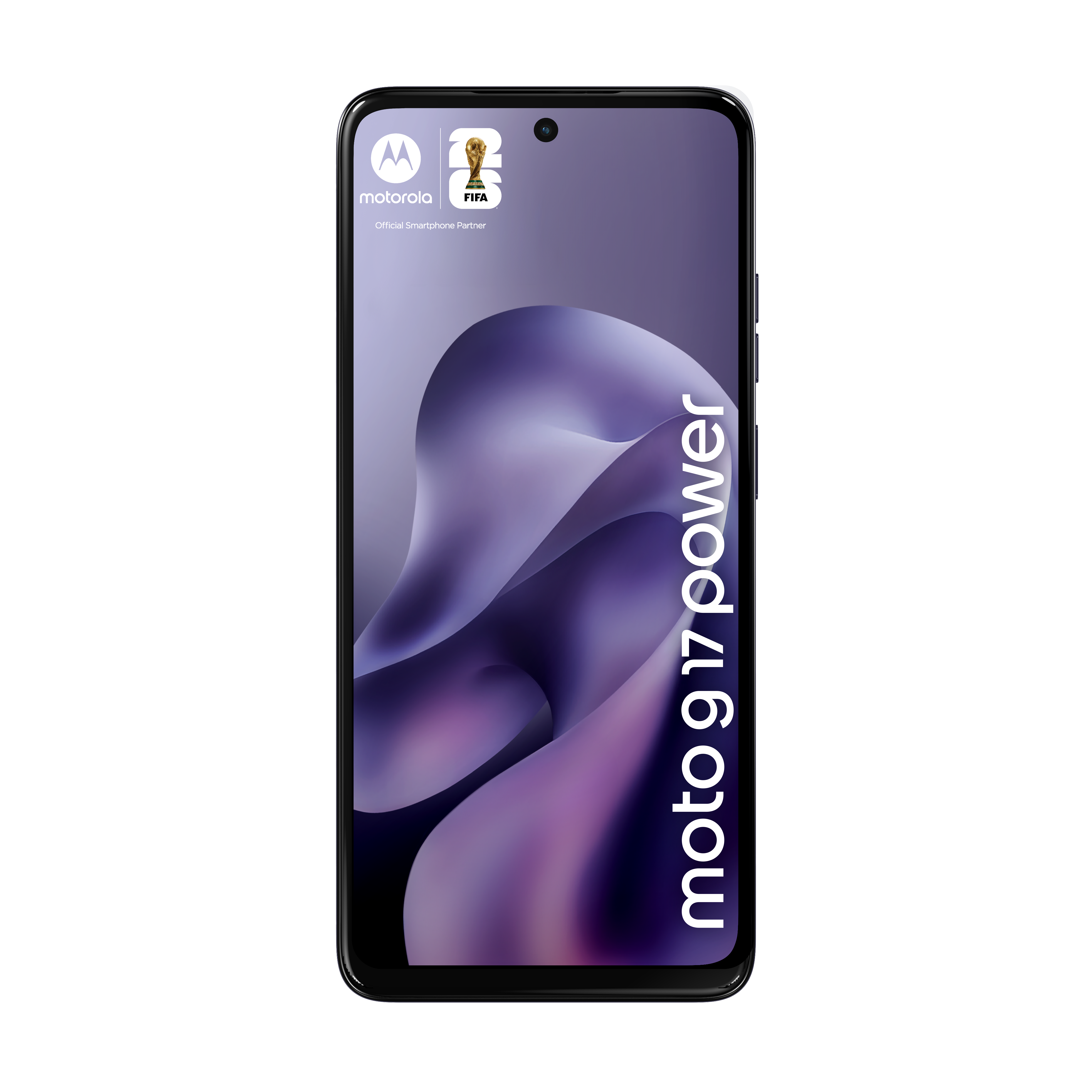 Smartfon Motorola z logo FIFA i napisem "moto g power".