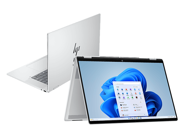 Laptop 2w1 HP OmniBook X Flip 16-as0007nwx 2K OLED Dotykowy / Intel® Core™ Ultra 5 226V 16 GB RAM 512 SSD Arc™ 130V Windows 11 Home Srebrny
