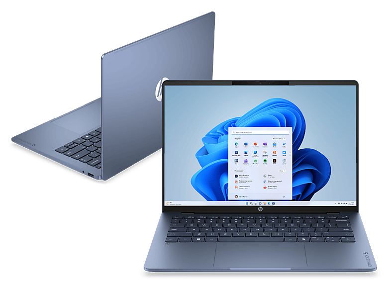 Laptop HP OmniBook 5 14-hm0012nwx 2K OLED / AMD Ryzen™ AI 7 445 16 GB RAM 512 SSD Radeon™ 840M Windows 11 Home Niebieski