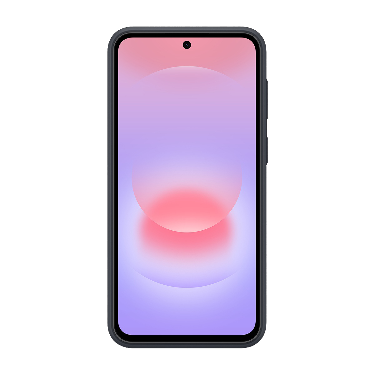Ekranında degrade arka planı olan siyah bir akıllı telefon.
