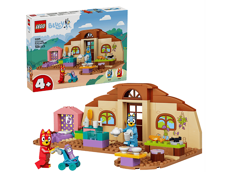 Lego Bluey: 11221 Schule mit Rusty und Bluey Bausatz