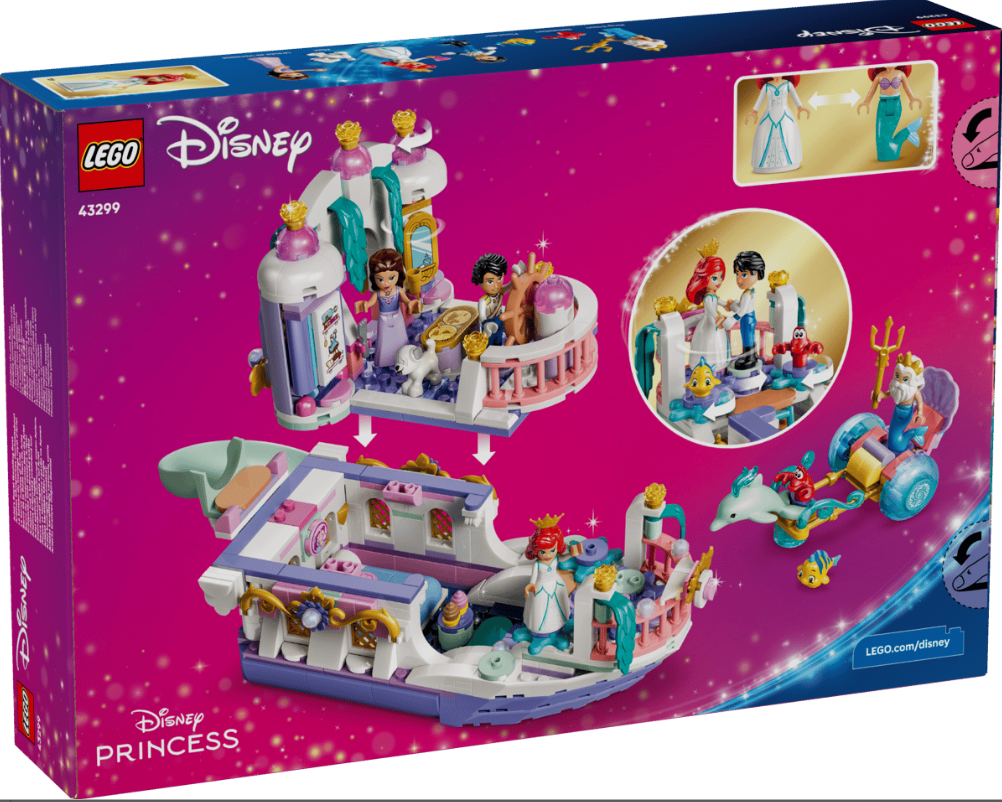 Lego Disney Prinzessin Arielles Schloss. Mit Arielle, Eric, Triton, Fabius, Sebastian und Delfin.