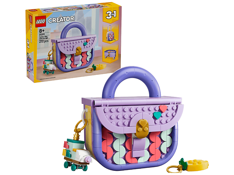 Lego Creator 3-in-1-Sets 31391 Modische Tasche mit Staufach Bausatz