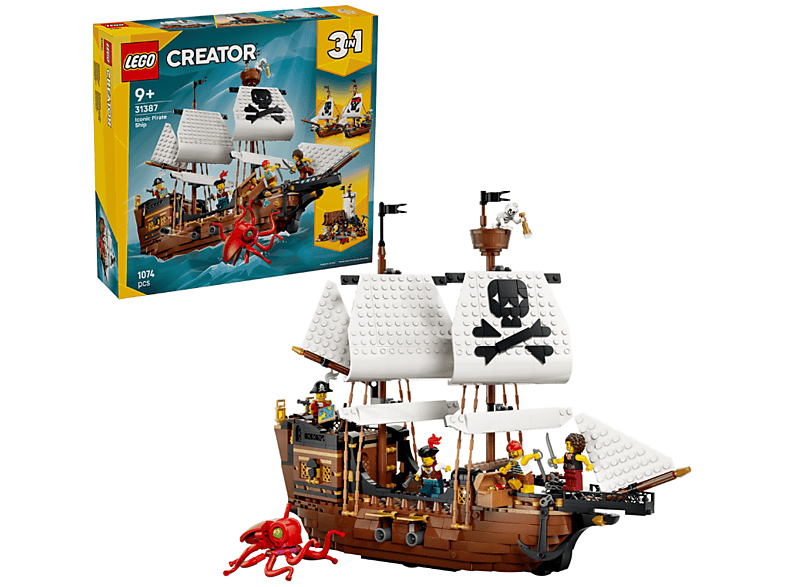 Lego Creator 3-in-1-Sets: 31387 Legendäres Piratenschiff Bausatz