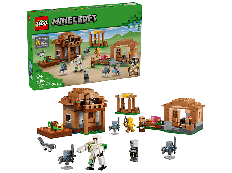 Lego Minecraft: 21596 Angriff des Magiers auf das Dorf Bausatz