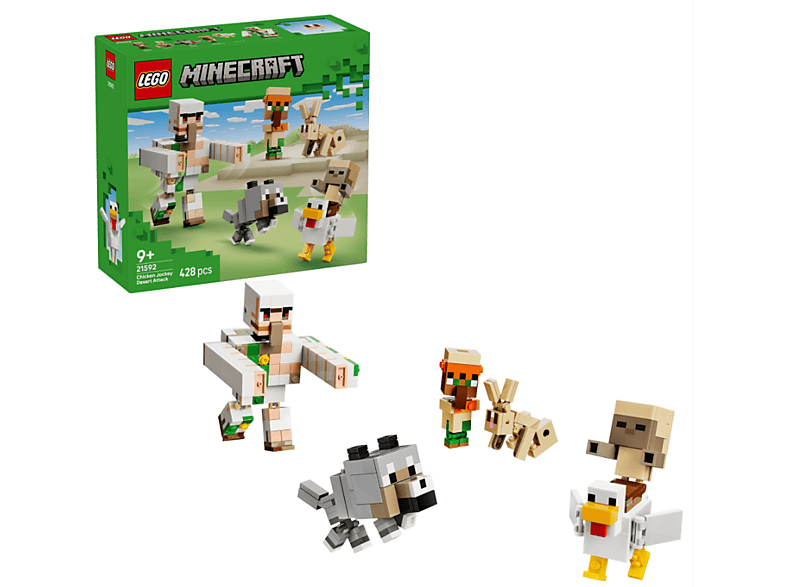 Lego Minecraft: 21592 Angriff des Hühnerreiters in der Wüste Bausatz