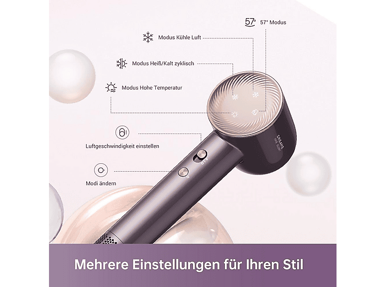 Dreame Glory Combo Haarföhn Purple (1600 Watt) — Foto 3 von 5