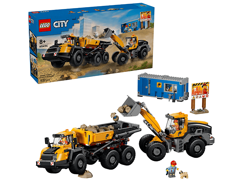 Lego City: 60494 Kipplaster und Schaufellader Bausatz