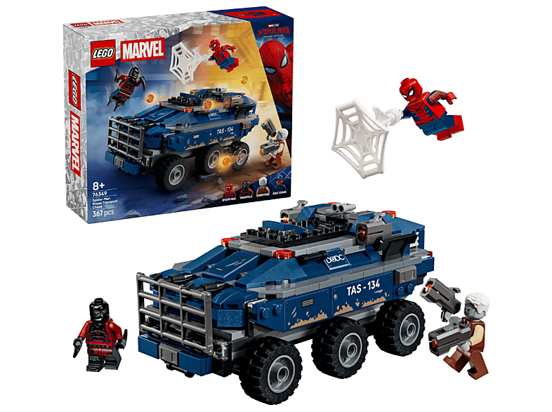 Lego Marvel: 76349 Spider-Man Jagt den Gefängnistransporter Bausatz