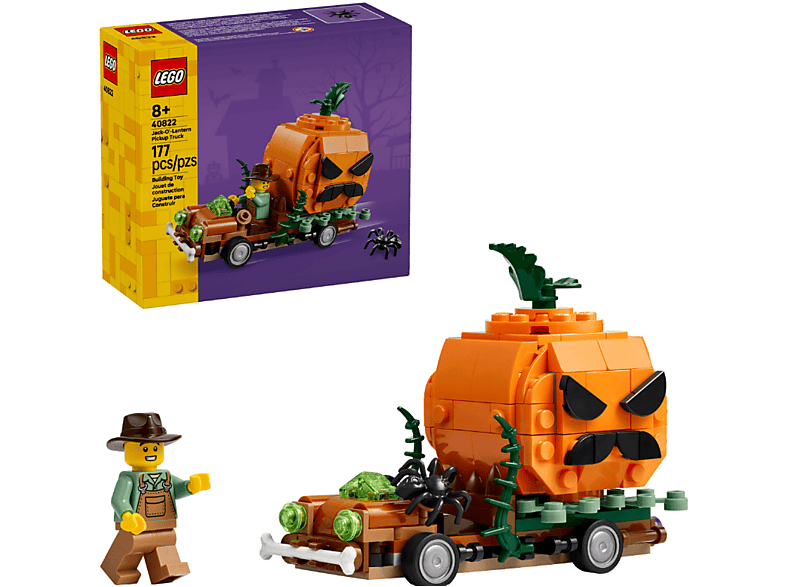 Lego Pickup mit Halloweenkürbis (Ab 8 Jahren) Bausatz