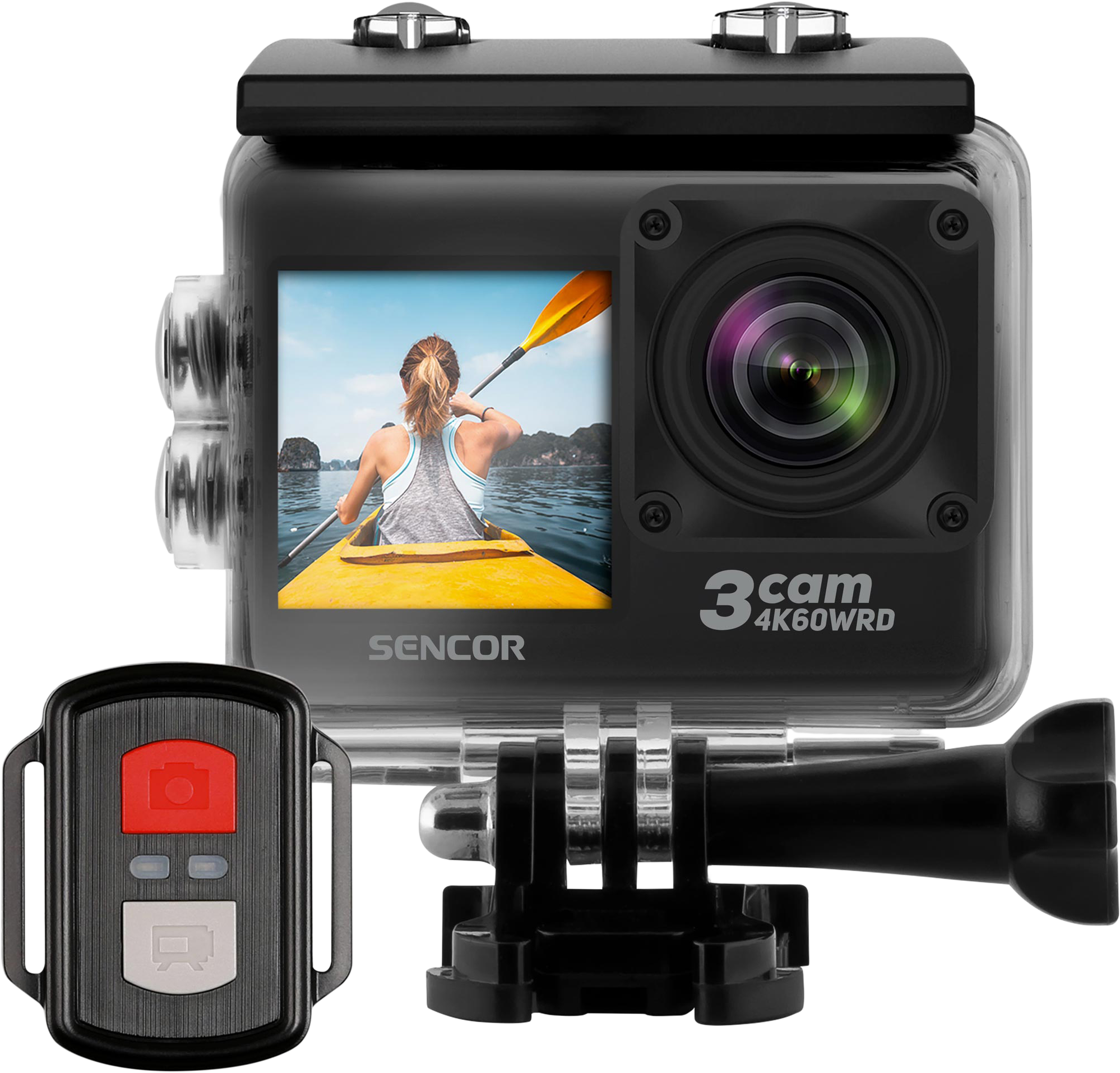 SENCOR 3CAM 4K60WRD Sportkamera, fekete