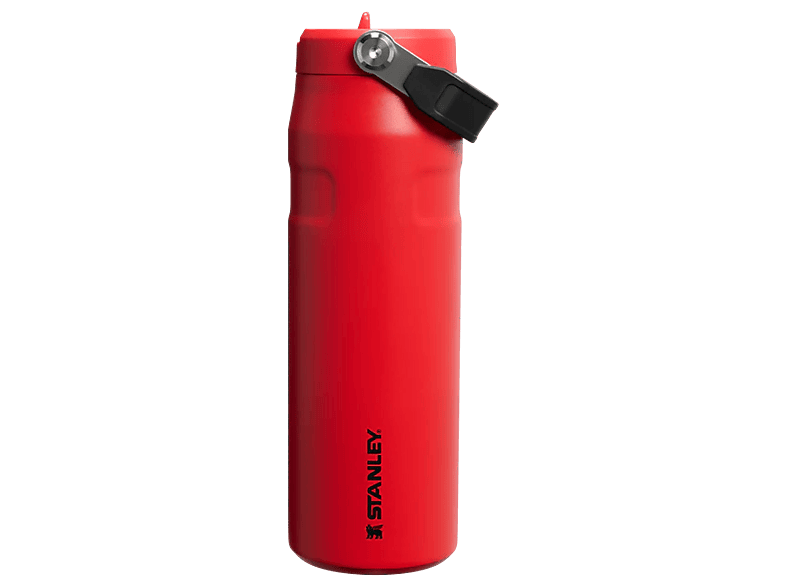 Stanley The IceFlow™ Bottle Flip Straw Termos 0.7L Kırmızı Siyah