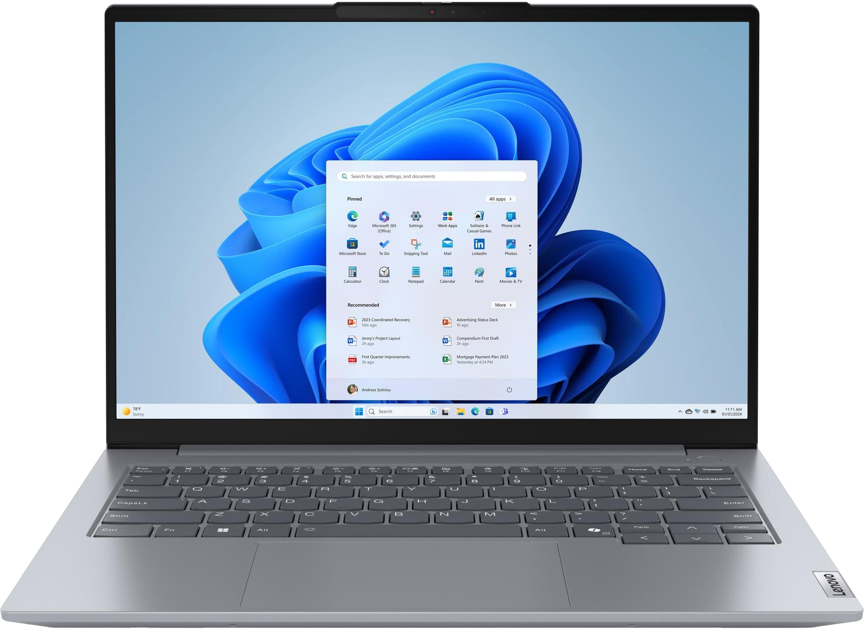 LENOVO ThinkBook 14 G7 ARP 21MV0018HV Szürke Laptop (14" WUXGA/Ryzen5/16GB/512 GB SSD/Win11P)