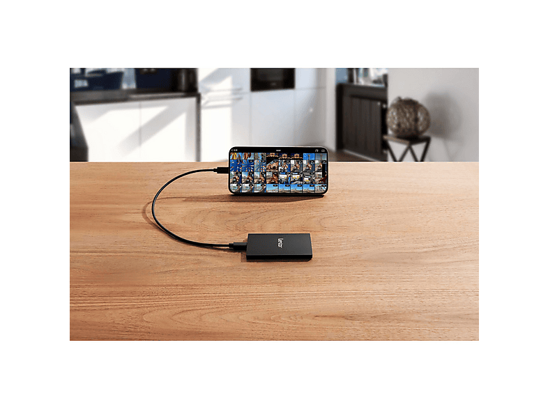 LEXAR SL500X USB 3.2 Gen2.2 LSL500X001T-RNBNG Festplatte, 1 TB SSD, extern, Schwarz