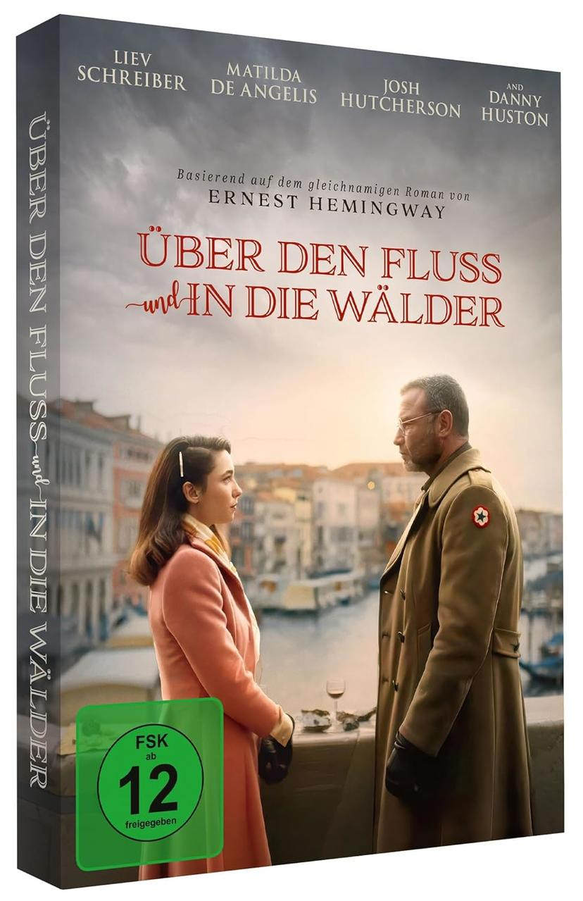Filmplakat mit Mann und Frau vor venezianischer Kulisse, Titel auf Deutsch.