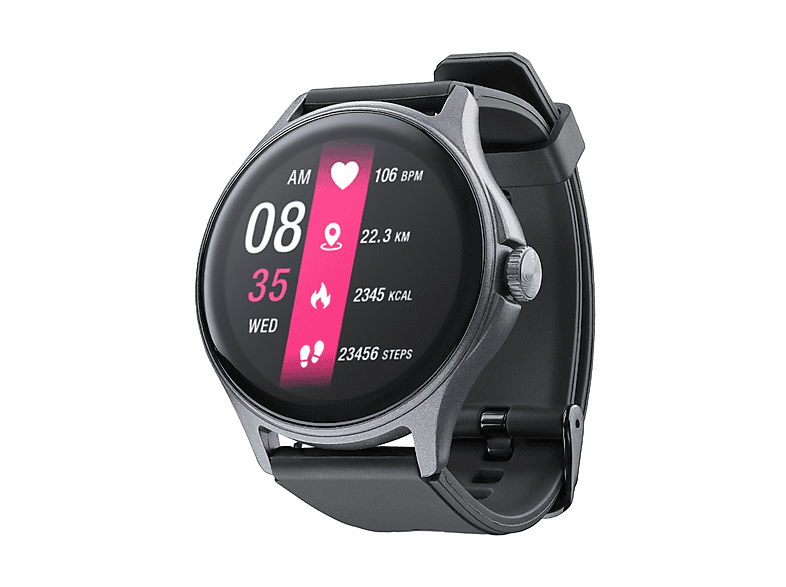 SMARTWATCH CELLULARLINE ION PRO BLUETOOTH ROUND 1.83, Display da 1,38 ", Touchscreen, Bluetooth 5.3, Nero