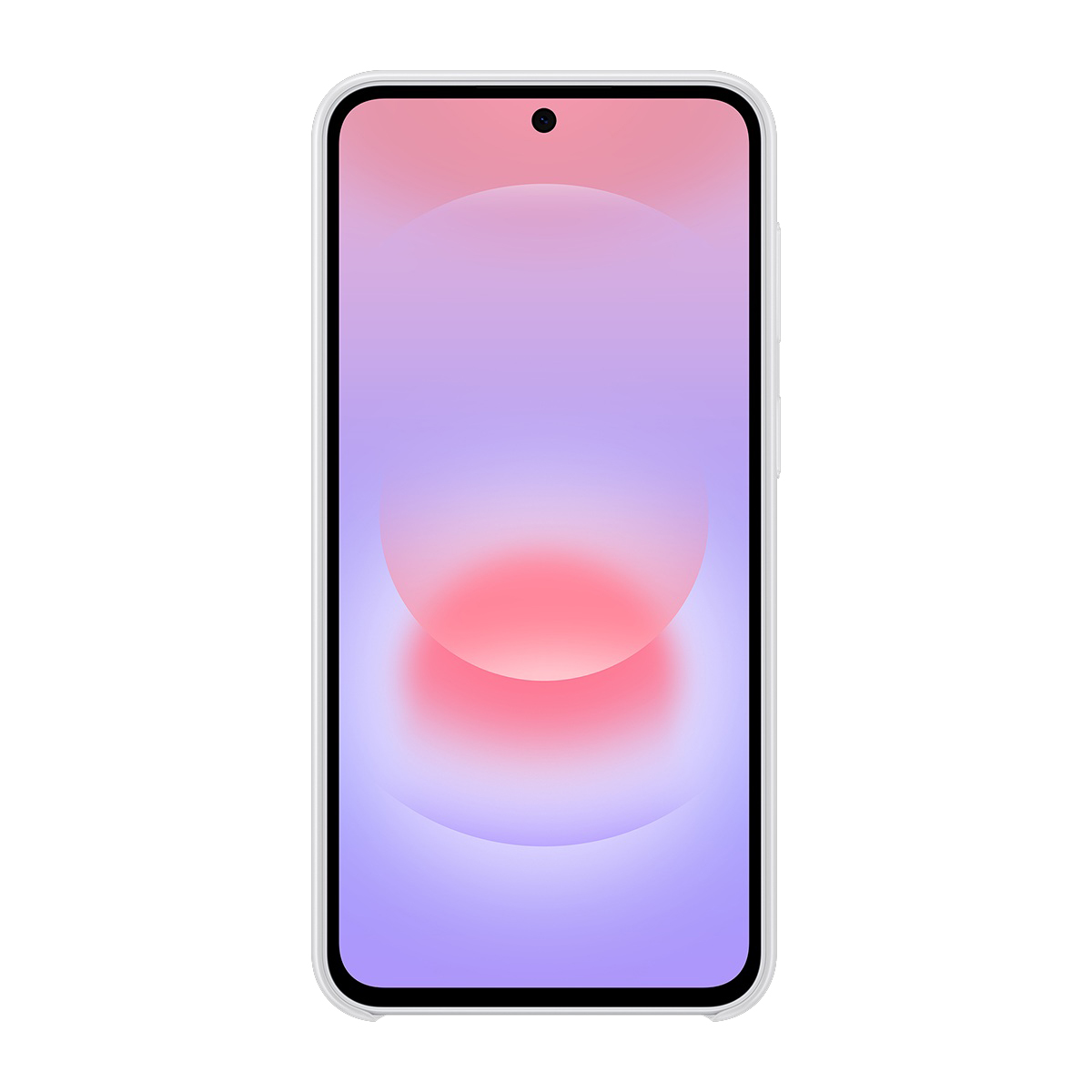 Pembe ve mor gradyan arka plana sahip bir akıllı telefon.