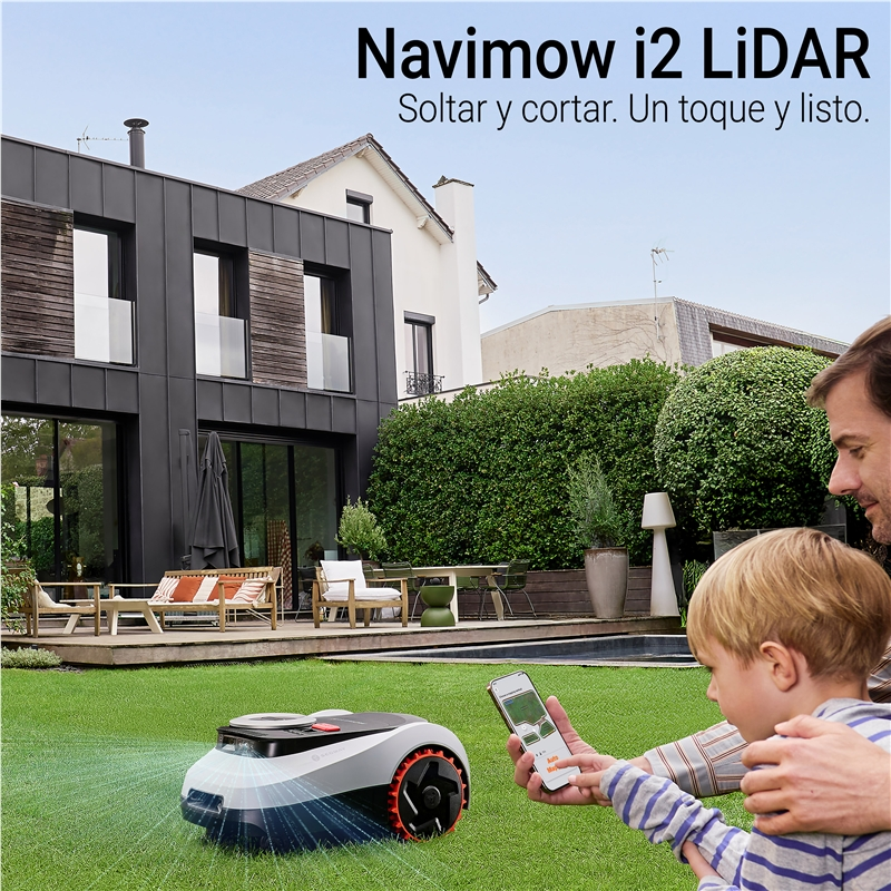 Navinow i2 lidar. Soltar y cortar. Un toque y listo